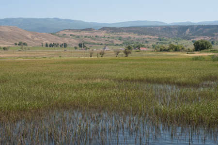 Recharge Wetland near Eckert, Coloradoの写真素材