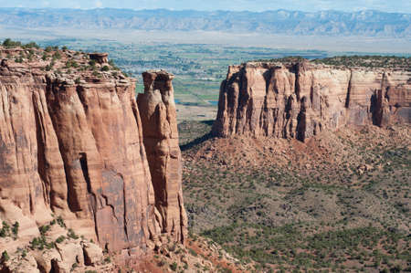 View from Rim Rock Drive in Colorado National Monument の写真素材