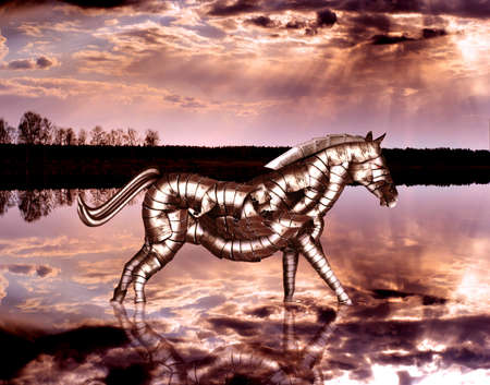 Robot Horseの写真素材