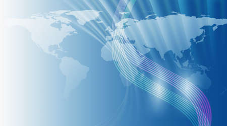 World map with dynamic shape elementsの写真素材