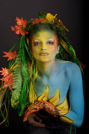 Autumn portraitの写真素材