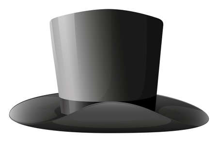 Illustration of a gray hat on a white backgroundのイラスト素材