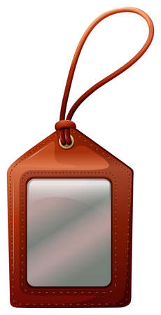 Illustration of an empty tag on a white backgroundのイラスト素材
