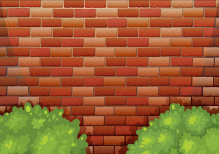 Illustration of a high stonewallのイラスト素材