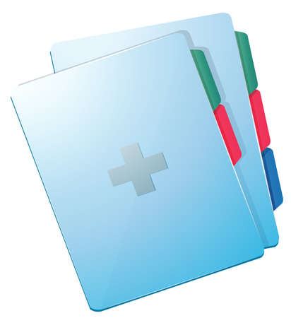 Illustration of a medical record on a white backgroundのイラスト素材