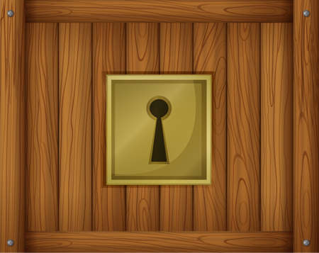 Illustration of a door lockのイラスト素材