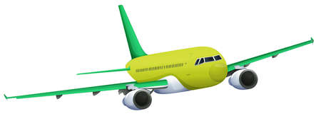 Illustration of an airplane on a white backgroundのイラスト素材