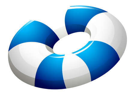 Illustration of a lifebuoy on a white backgroundのイラスト素材