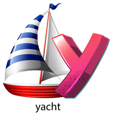 Illustration of a letter Y on a white backgroundのイラスト素材