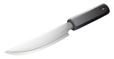 Illustration of a knife on a white backgroundのイラスト素材