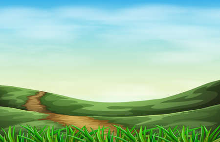 Illustration of the green natureのイラスト素材