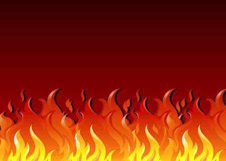 Illustration of a hot fireのイラスト素材