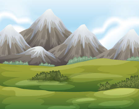 Illustration of the different landformsのイラスト素材