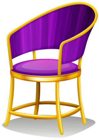 Illustration of a chair on a white backgroundのイラスト素材