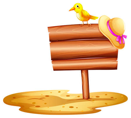 Illustration of a close up sign on the beachのイラスト素材