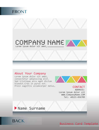 A business card designのイラスト素材