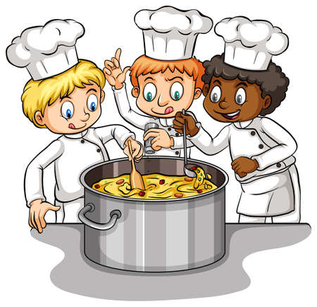 Too many cooks spoil the brotthのイラスト素材