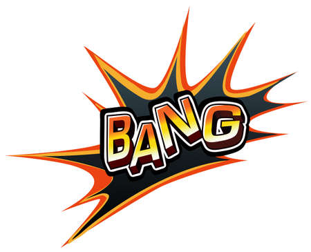 A word bang on a white backgroundのイラスト素材