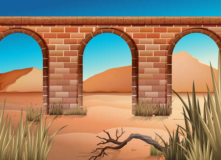 View of under the bridgeのイラスト素材