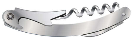 Metal tool with knife and screwing equipmentのイラスト素材