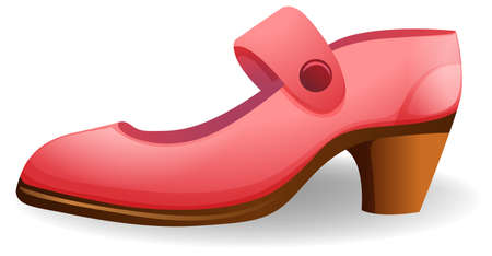 Dress shoe on white illustrationのイラスト素材
