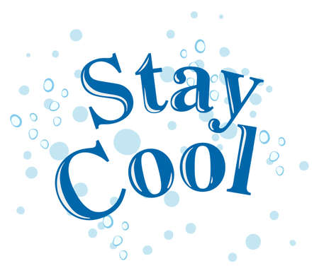 Stay Cool text concept illustrationのイラスト素材