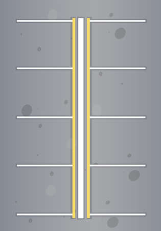 Top view of empty car park space illustrationのイラスト素材