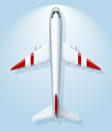 Modern design of airplane illustrationのイラスト素材