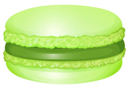 Macaron with cream inside illustrationのイラスト素材