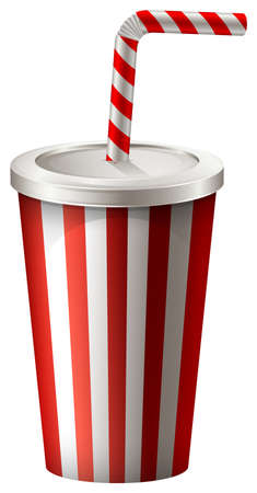 Cup of soft drink illustrationのイラスト素材