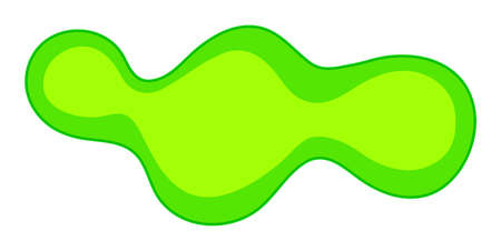 Green bacteria on white illustrationのイラスト素材