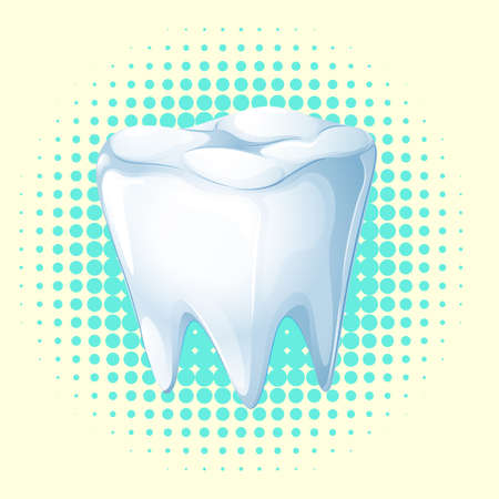 Dental theme with tooth  illustrationのイラスト素材