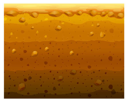 Different layers of the earth illustrationのイラスト素材