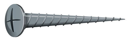 Screw made from steel illustrationのイラスト素材