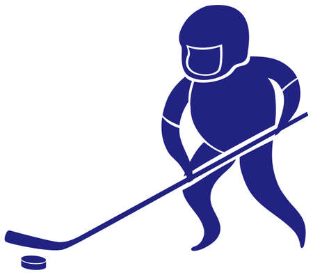 Sport icon design for ground hockey illustrationのイラスト素材