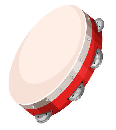 Hand drum on white background illustrationのイラスト素材