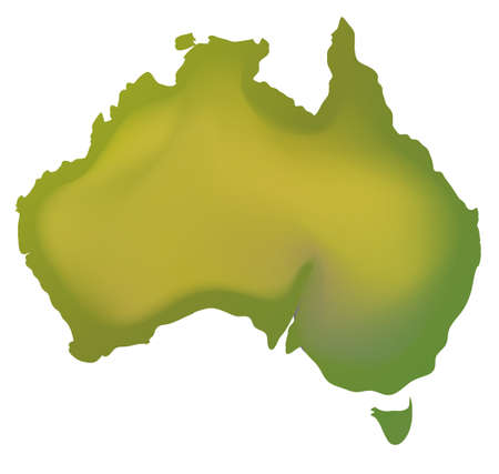 Geography map of Australia illustrationのイラスト素材