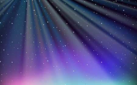Background design with blue sky at night illustrationのイラスト素材