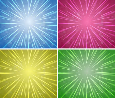 Background design in four colors illustrationのイラスト素材