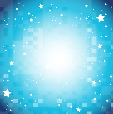 Background design with stars on blue illustrationのイラスト素材