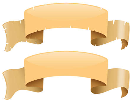 Medieval design of labels illustrationのイラスト素材