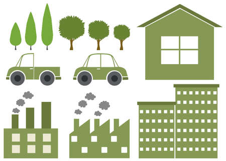 design with environmental theme illustrationのイラスト素材