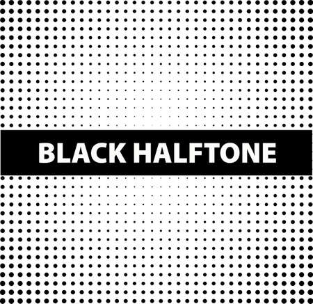 Background template with black halftone illustrationのイラスト素材