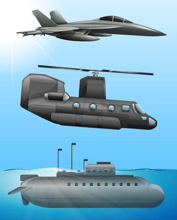 Army Air and Marine Transportation illustrationのイラスト素材