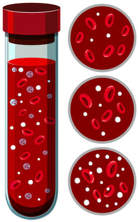 A  Vector of Blood Platelet illustrationのイラスト素材