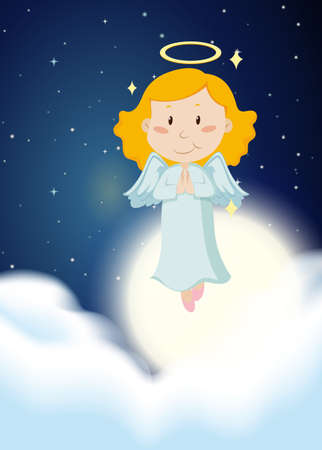 An angle on the sky illustrationのイラスト素材