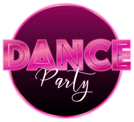A dance party icon illustrationのイラスト素材