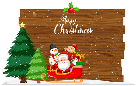 Merry christmas card concept illustrationのイラスト素材