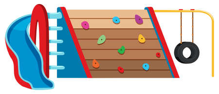 Large playground object equipment illustrationのイラスト素材