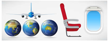 Set of travel element illustration